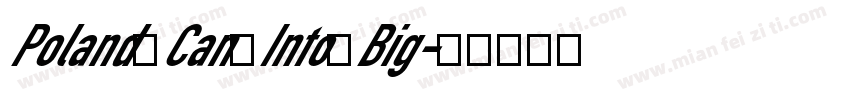 Poland Can Into Big字体转换